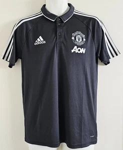 Manchester United 2016-2017 Adidas Polo Shirt Soccer Training Jersey Size: L - Picture 1 of 13