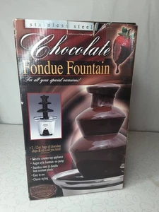 Fonduta a cascata formaggio o cioccolato con 8 forchette acciaio inox - Foto 1 di 4