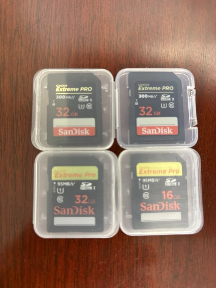 Tarjetas SD ScanDisk ExtremePro (32 GB y 16 GB) - Lote de 4 Foto 1 de 1