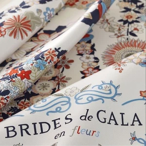 Hermes Carre 90 Bride De Gala En Fleur Silk Twill France Used - Picture 1 of 6