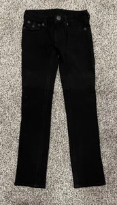 Girls True Religion Black Jeans - World Tour - Section Girls Julie - Youth Sz 8 - Picture 1 of 5