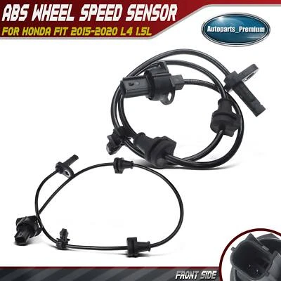 New 2x Front Left & Right ABS Wheel Speed Sensor for Honda Fit 2015-2020 L4 1.5L - Image 1 of 4
