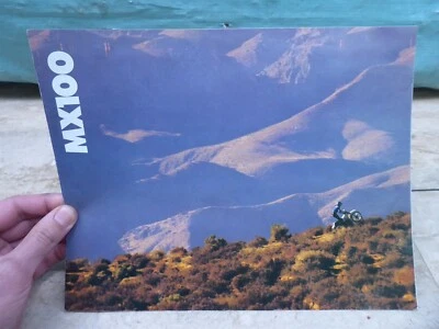 1980 Yamaha MX100 Enduro Original Sales Brochure Wall Art PL1077-B18+ - Image 1 of 4