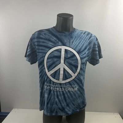 Joes Crab Shack SS t-shirt Men's sz M Tie Dye Hippy Peace Love Crabs Cotton - Image 1 of 4