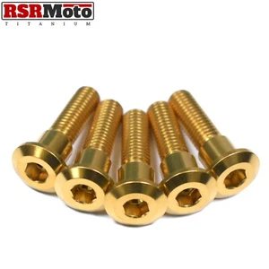 Suzuki GSXR1000 Titanium Rear Brake Disc Rotor Bolts, 2001-2004, K1 K2 K3 K4 - Picture 1 of 3