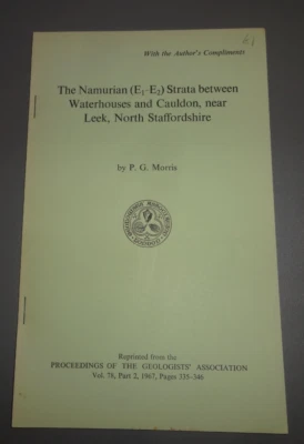 The Namurian (E1-E2) Strata between Waterhouses & Cauldon nr Leek N.Staffs - Image 1 of 2