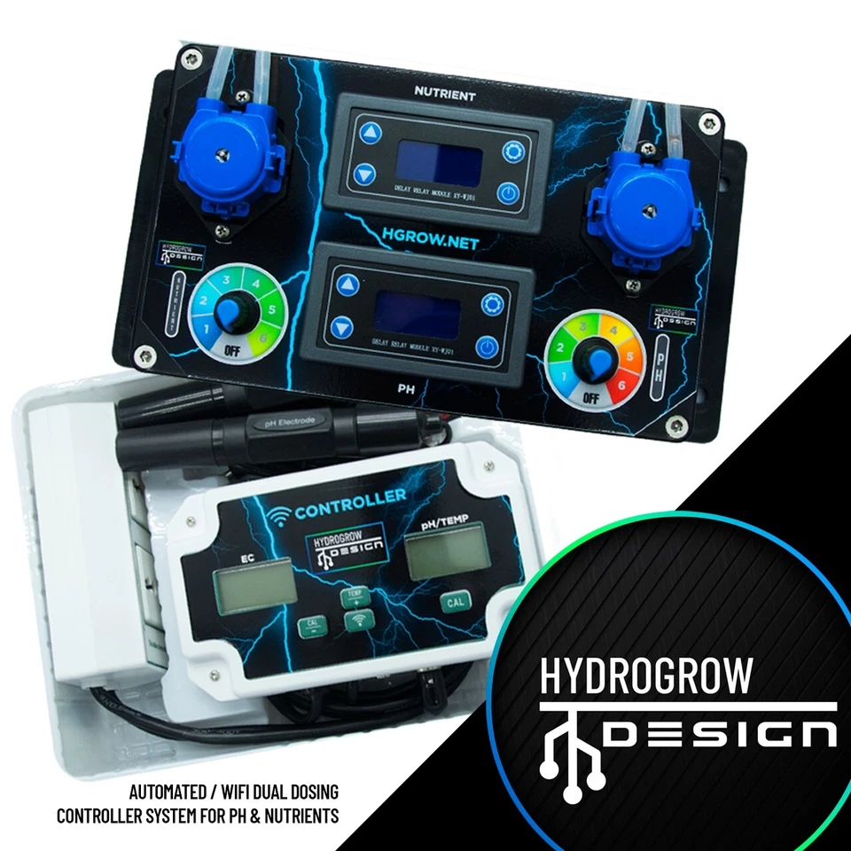 Hydrogrow Design Smart Wifi pH EC Controller with Automated Dual Dosing System - Image 1 of 1