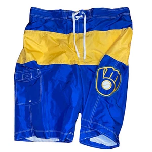 Milwaukee Brewers Swimming Trunk Swim Shorts Men's Size XXL - Picture 1 of 8