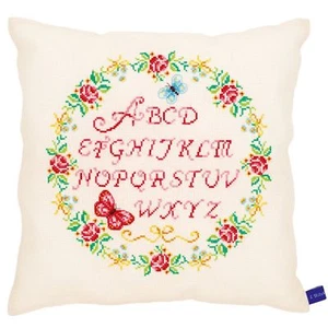 VERVACO  0153869  ALPHABET AND ROSES  COUNTED CROSS STITCH KIT   - Picture 1 of 2