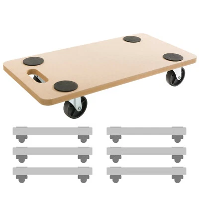 AREBOS 6x Rollbrett Möbelroller Transportroller Transporter Möbelhund 200kg - Bild 1 von 4