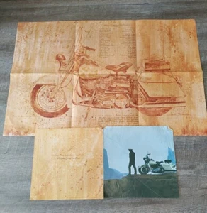 1973 34x23 Harley Davidson Police Electra Glide Motorcycle Advertisement Poster - Picture 1 of 4