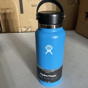 Hydro Flask Wide Mouth Insulated Water Bottle Flex Cap - Pacific 32 oz - (READ) - Picture 1 of 2