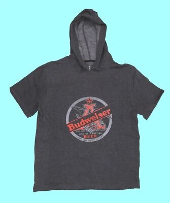 BUDWEISER Manga Corta Pullover Sudadera con Capucha Bud Beer Sudadera con Capucha Para Hombre Talla: L Foto 1 de 4