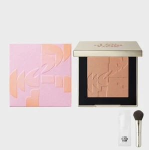 TWO SLASH FOUR All Over Face Blush#BAE BEIGE 5.5g+Mini Angled Brush By RISABAE - Picture 1 of 2