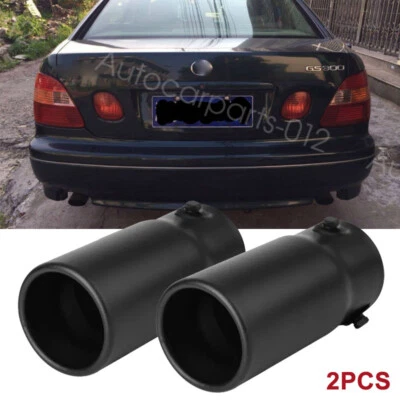 2X Stainless Steel Chrome Rear Exhaust Pipe Tail Muffler Tip For Lexus GS300 - Image 1 of 4