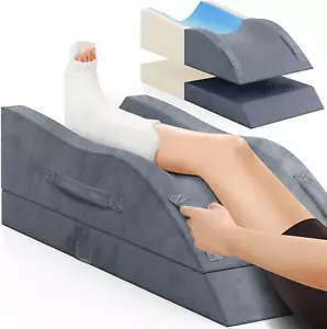 Leg Elevation Pillows, Wedge Pillow for after Surgery, Memory Foam Leg Support - Picture 1 of 12