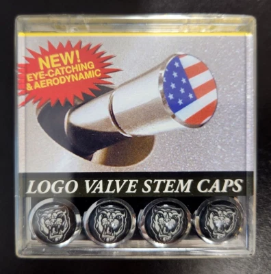Jaguar Black Valve Stem Caps - Imagem 1 de 2