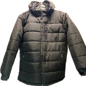 Athletech Outerwear Hooded Jacket Men's XL Full-Zip Cold Weather Coat Black NWT - Picture 1 of 23