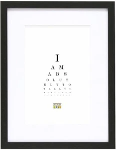 Deknudt S66KF2 Bilderrahmen Schwarz Weißes Passepartout 60x90 cm 50x75 cm - Bild 1 von 6
