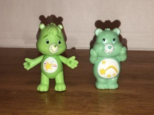 Juego de figuras vintage de osos de cuidado TCFC Toppers PVC 3" Wish Bear Oopsy Does It Green - Imagen 1 de 9