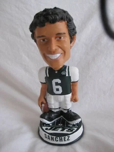 NY JETS BOBBLEHEAD SGA MARK SANCHEZ NFL FOOTBALL #6 METLIFE STADIUM - Bild 1 von 4