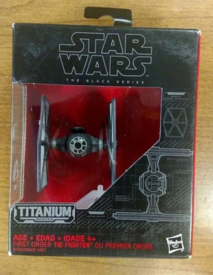 Star Wars Titanium Black Series Die Cast First Order Tie Fighter #13 NISB TFA - Image 1 of 3
