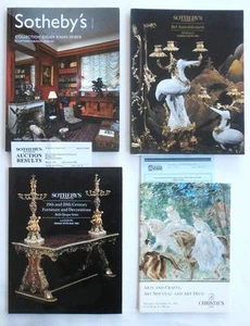 4 Auction Catalogs Christie's Sotheby's w/ Furnishings & Decorations NO RESERVE  - Picture 1 of 12