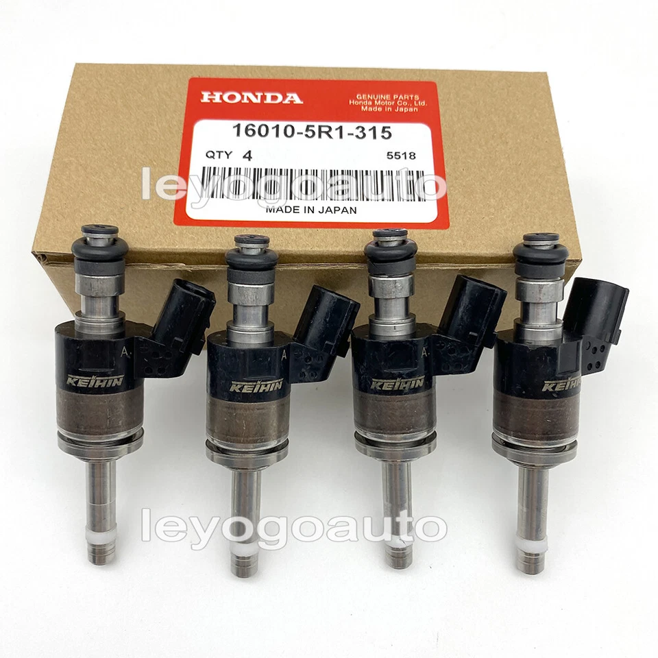 4X Fuel Injectors OE 16010-5R1-315 Fits For Honda Fit 2015-2019 1.5L KA6MT KACVT - Image 1 of 4