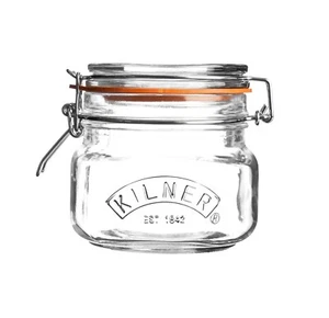 Vorratsdose 500ML Eckig Glas Lebensmittel Einkochen Cliptop Marmelade Gewürzgläser Kanister - Bild 1 von 7