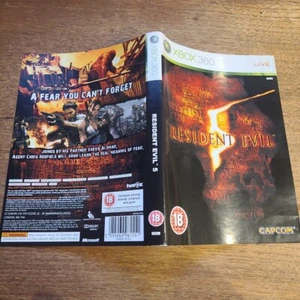 RESIDENT EVIL 5 SOLO COPERTINA XBOX 360 - Imagen 1 de 1