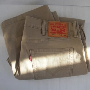 Levi's 514 men's denim jeans brown size 38x32 cotton blend made in Cambodia - Picture 1 of 9