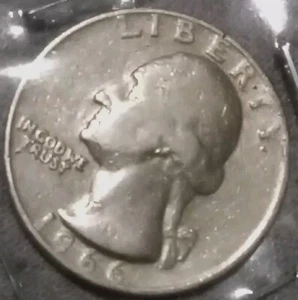 💥 1966 Quarter Error Coin - & - Rotated Die Error💥 - Picture 1 of 4