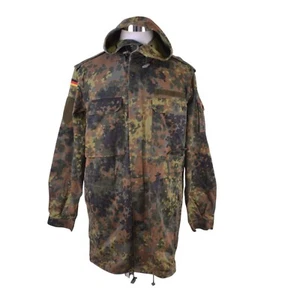 Bundeswehr Flecktarn Militär Parka Jacke GR12 L Tall Kapuze Woodland - Bild 1 von 15