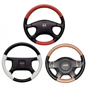 Leather Steering Wheel Cover Wheelskins EuroTone EuroPerf 13 3/4 x 3 3/4 - Picture 1 of 54