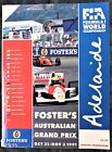 Formula 1 World Championship 1991 Adelaide Official Programme. Senna Schumacher