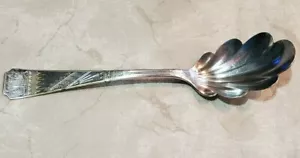 Sheffield Plt. Co. Scalloped silverplate Spoon - Picture 1 of 6