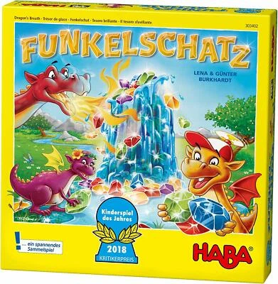 Haba 303402 Funkelschatz Brettspiel Mitbringspiel Kinderspiel 2-4 Spieler - Bild 1 von 4