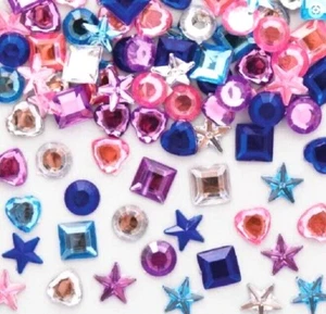 Gemas artesanales de invierno pequeñas 10 mm autoadhesivas joyas de acrílico fabricación de tarjetas de Navidad - Imagen 1 de 4