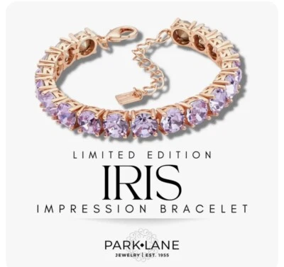 Park Lane IRIS Lavender Impression Rose Goldtone CZ Tennis Bracelet - Sold Out - Image 1 of 3