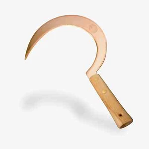 OJ Bron Kupfer Sichel Ljubimir groß, Antibakteriell, Eschenholz, 38 cm - Bild 1 von 5