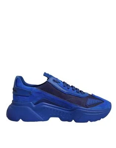 Dolce&Gabbana DAYMASTER Hombres Azul Tenis Cuero Informal Entrenadores Zapatos EUR 42.5 - Imagen 1 de 7