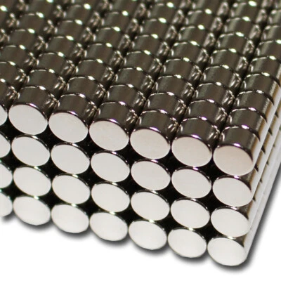 10 NEODYM SCHEIBEN MAGNETE D6x4 mm NdFeB N52 POWER RUND MODELLBAU 1,7 KG - Bild 1 von 2