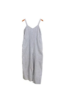 Universal Thread Damen blau/weiß gestreift Drop Schritt Overall Größe L l louchy - Bild 1 von 8