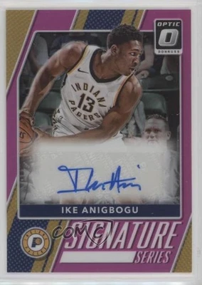 2017 Donruss Optic Signature Series Pink Prizm /25 Ike Anigbogu Rookie Auto RC - Image 1 of 2