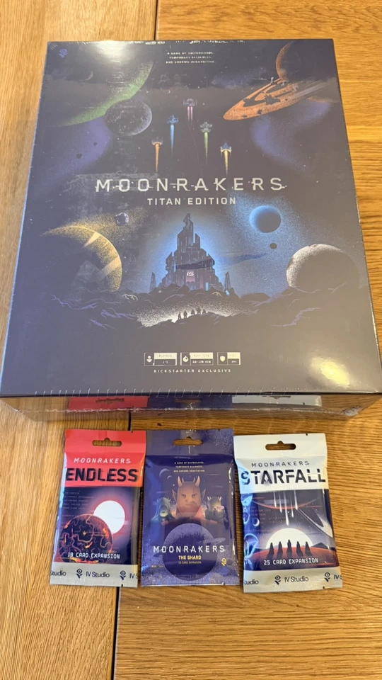 Moonrakers: Titan Edition (Kickstarter Edition) + 3 Expansions all Sealed - Image 1 of 1