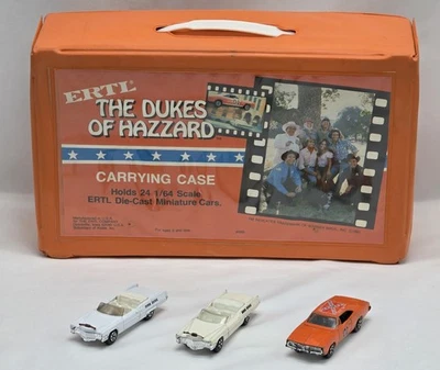 Estuche de transporte ERTL 1981 The Dukes Of Hazzard + Bandejas + General Lee + 2 Cadillacs Foto 1 de 4