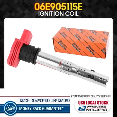 1x NEW (06E905115E) Ignition Coil Fit For 2007-2009 Volkswagen Touareg 3.6L V6 - Image 1 of 4