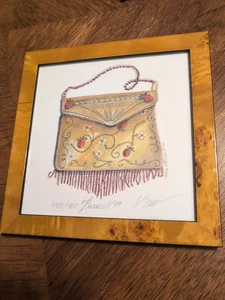 Kolene E Spicher Volkskünstler Nantucket Ltd Ed. Geldbörse Aquarelldruck #09 signiert - Bild 1 von 6