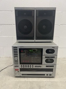 Vintage JC Penney 683-1975 AM/FM Stereo w/Dual Cassette Player & Record player - Picture 1 of 15