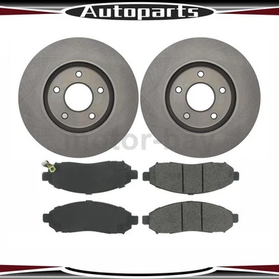 Rotores de freno de disco delanteros y pastillas de freno metálicas para Nissan LEAF C-Tek 2011 2012 Foto 1 de 4